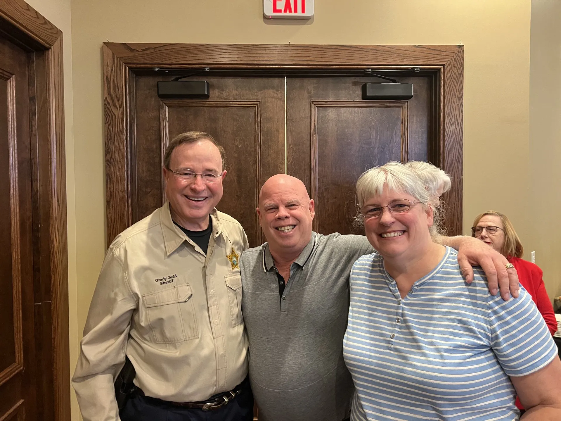 John Peters with Florida Sheriff Grady Judd